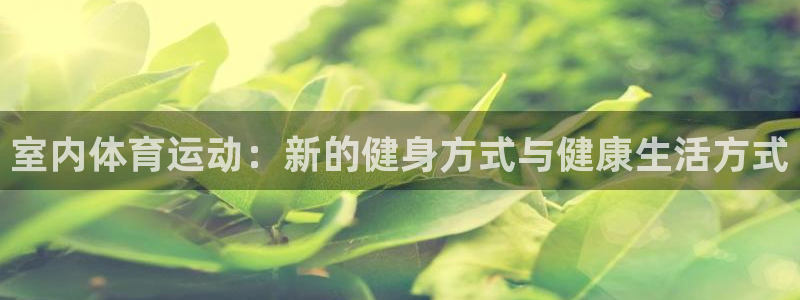 利记体育app：室内体育运动：新的健